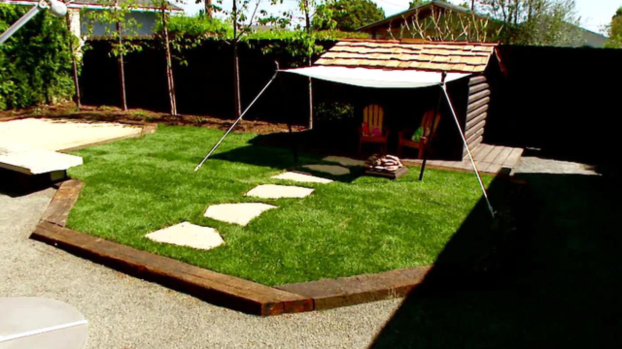 Rustic Natural Backyard Makeover with Playhouse
