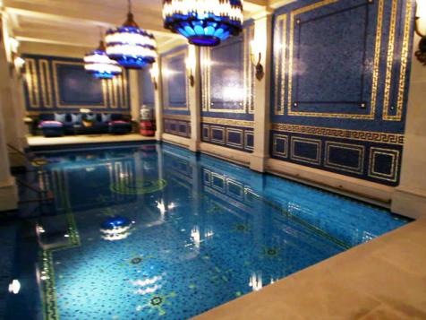 Million Dollar Rooms Indoor Basement Pool and Spa