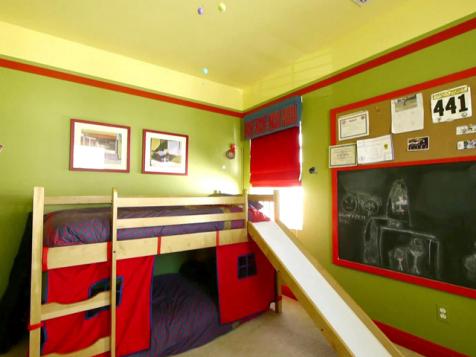 Boy's Slide Bedroom