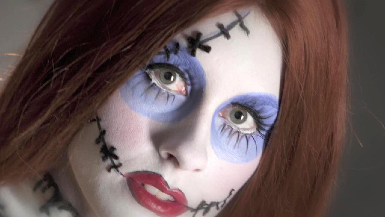 Adult Halloween Makeup Tutorial: Creepy Ragdoll |