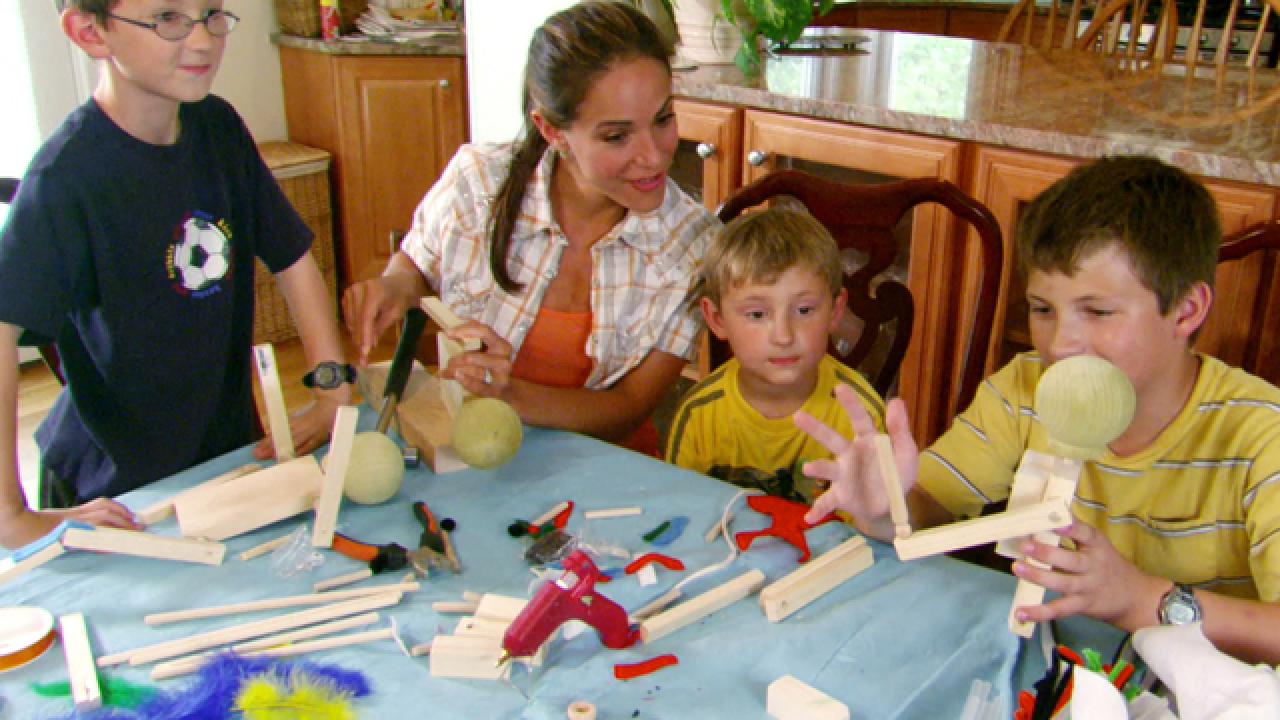 Decorating Wooden Puppets