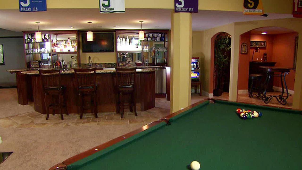 Basement Bar Game Room