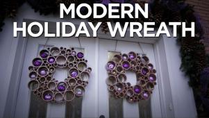 PVC Pipe Holiday Wreath