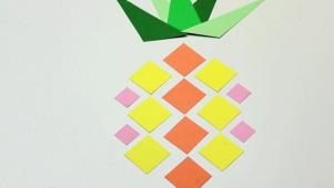 Geometric Pineapple Paper Art