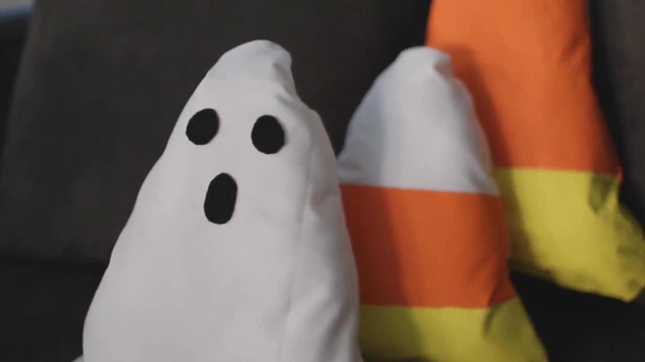 Candy Corn and Ghost Pillows