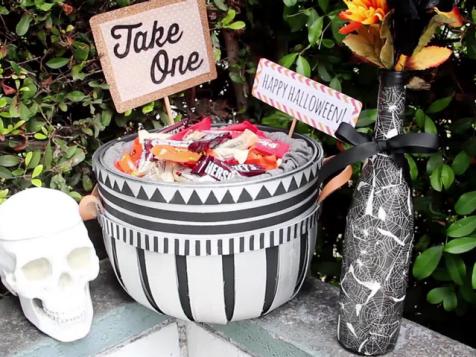 Outdoor Halloween Candy Bowl