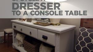 DIY Console Table Upcycle