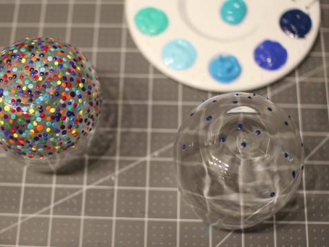 How to Make Confetti Glassware