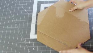 Decoupaged Cardboard Trays