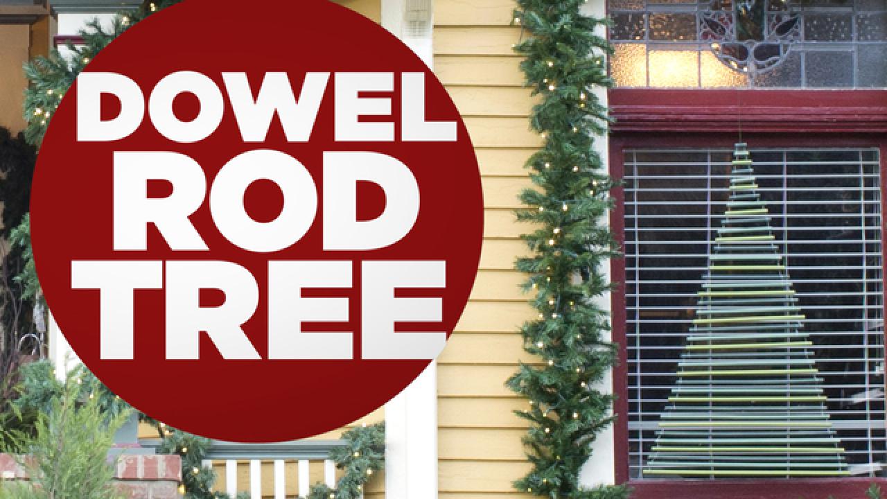 DIY Dowel-Rod Window Tree
