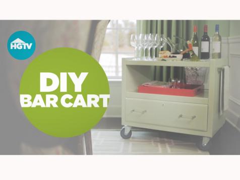 DIY Repurposed Bar Cart
