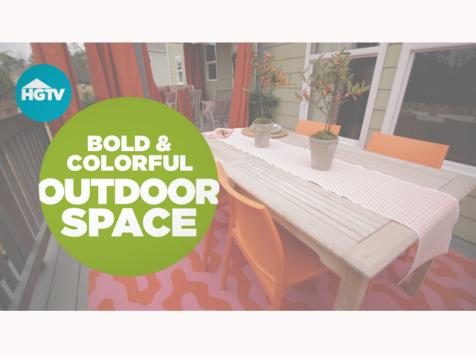 Bold, Colorful Outdoor Deck