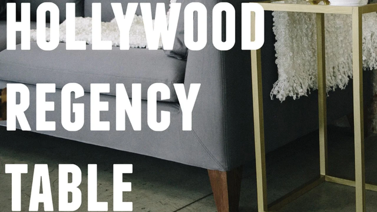DIY Hollywood Regency Table
