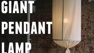 DIY Oversized Pendant Lamp