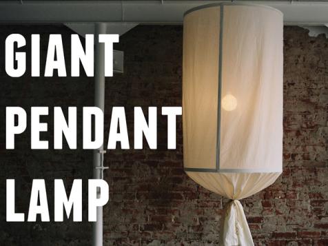 DIY Oversized Pendant Lamp