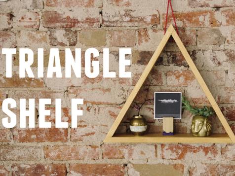 DIY Triangle Shelf