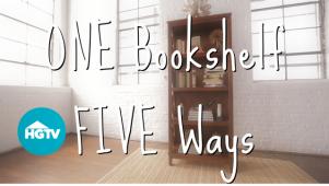 Style a Bookshelf Five Ways