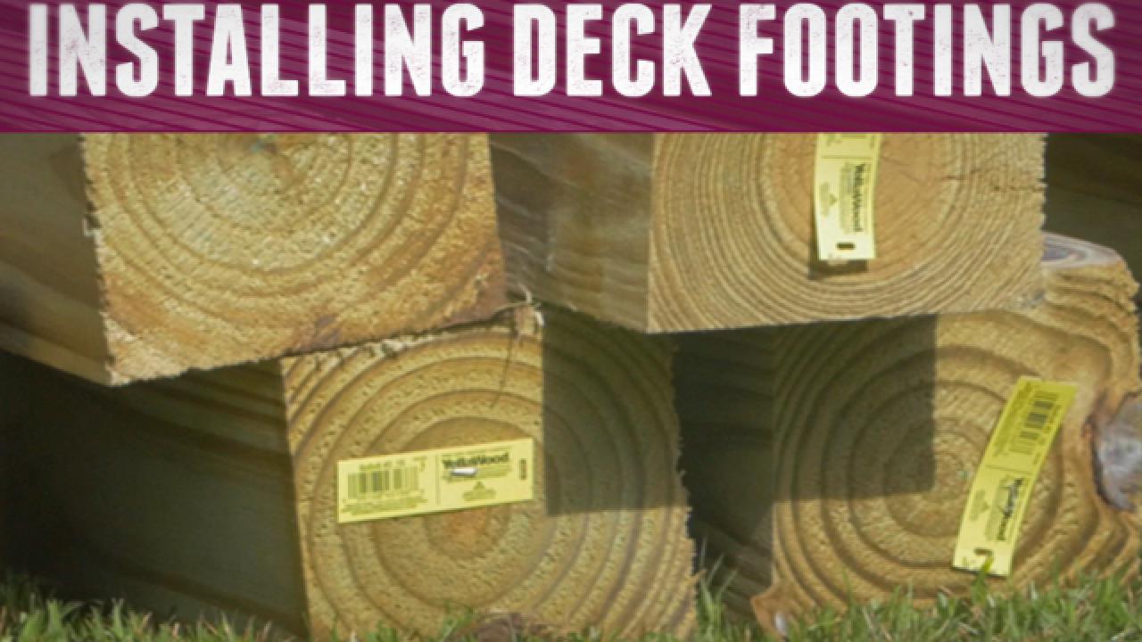 Installing Deck Footings