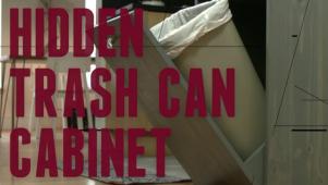 DIY Hidden Trash Can Cabinet