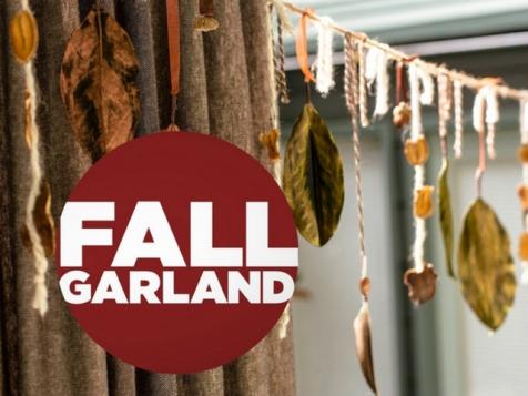 How to Make a Metallic Fall Garland