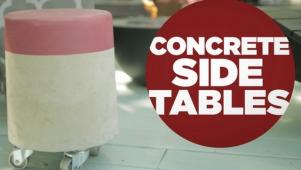 DIY Concrete Side Tables