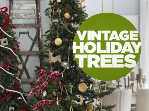 Arranging Vintage Holiday Trees
