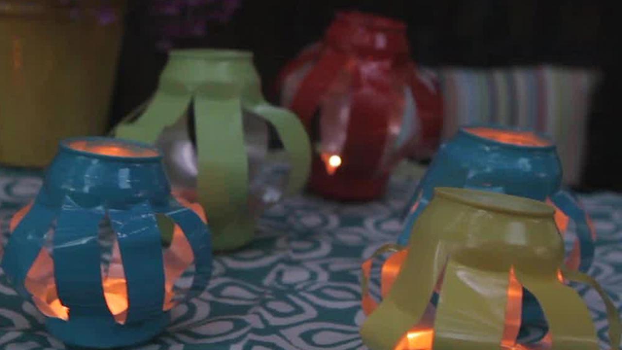 DIY Beer Can Lanterns