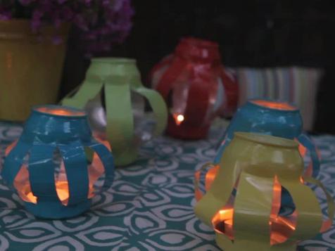 DIY Beer Can Lanterns