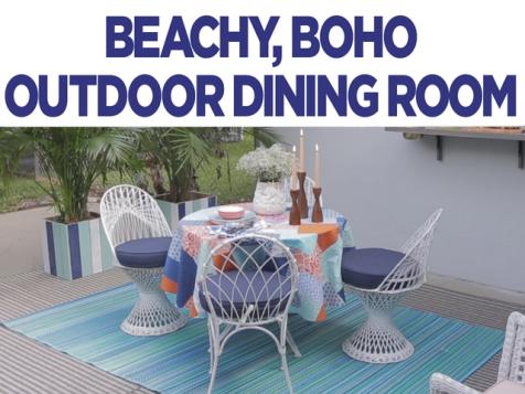 Beachy Outdoor Dining Room