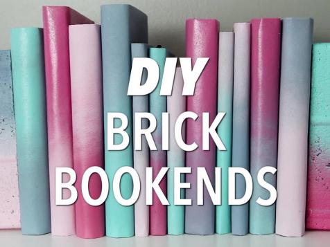 DIY Brick Bookends
