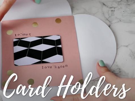 Two DIY Gift Card Holders