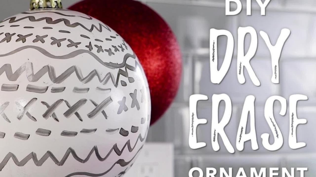 DIY Dry Erase Ornament