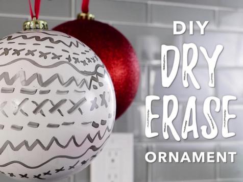 DIY Dry Erase Ornament