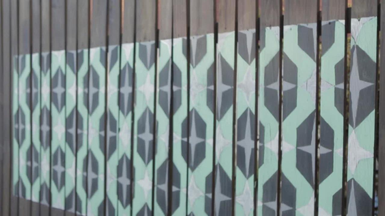Custom-Painted Fence Mural