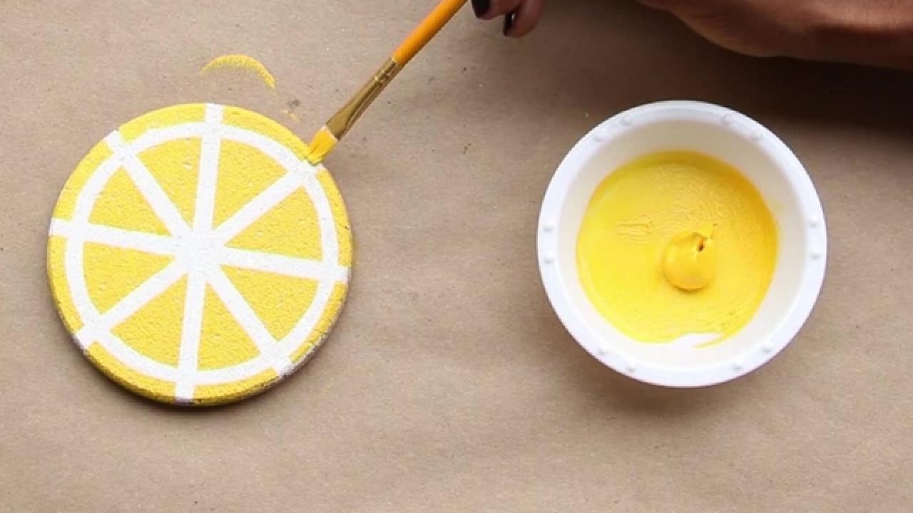 DIY Citrus Slice Coasters