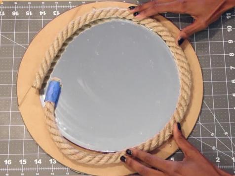 DIY Nautical Rope Mirror