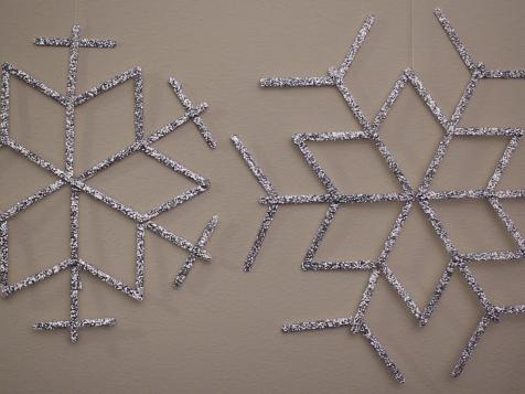 DIY Giant Snowflake Wall Art