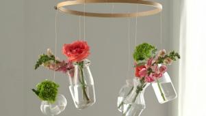 DIY Floral Chandelier