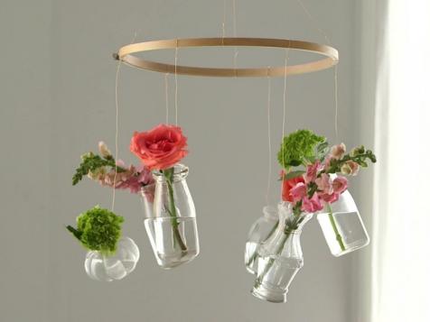 DIY Floral Chandelier