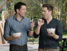Watch the Property Brothers take the Jelly Bean Beanboozled Challenge on HGTV.com.