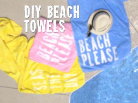 DIY Beach Towels