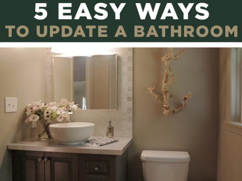 Easy Ways to Update a Bathroom
