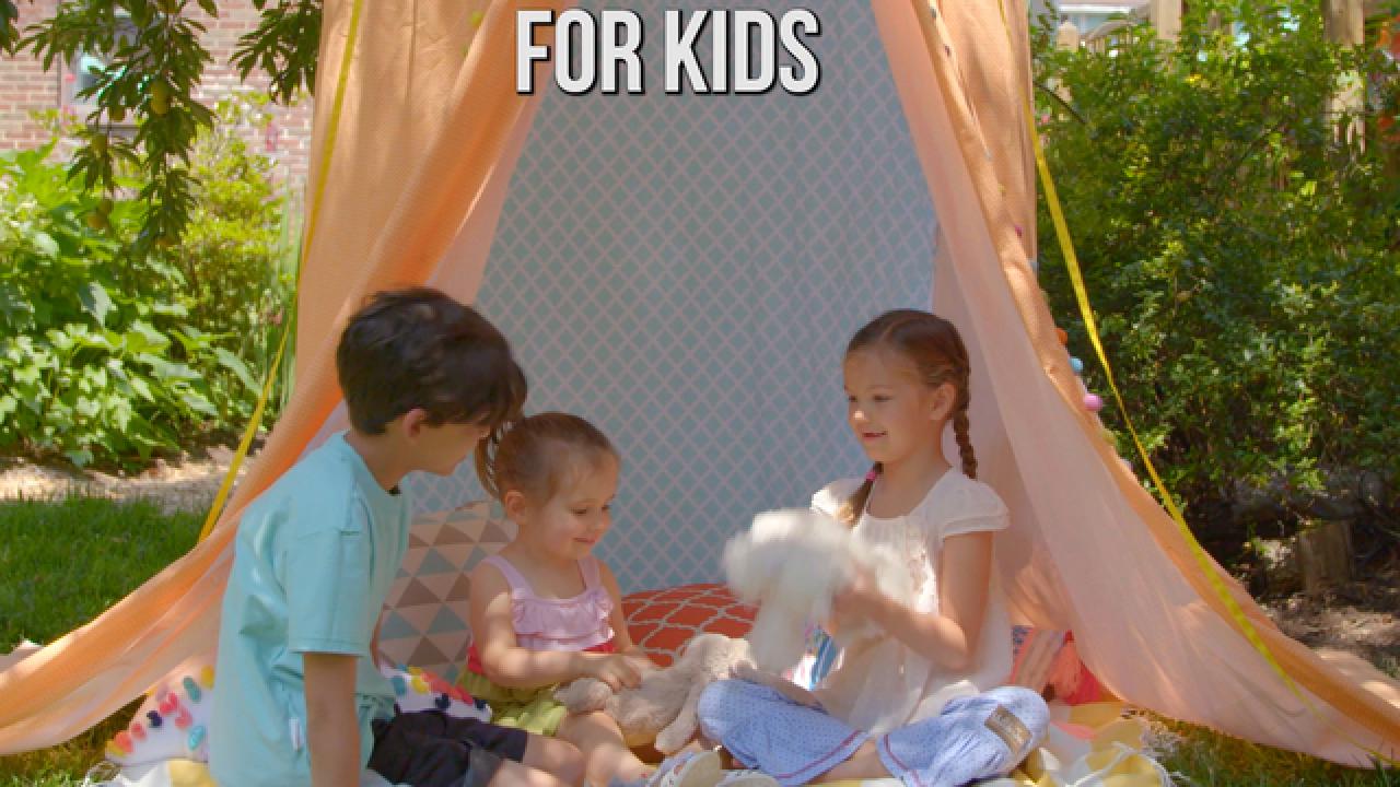 Make a Hula Hoop Tent