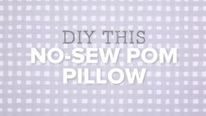 No-Sew Pom Pillow