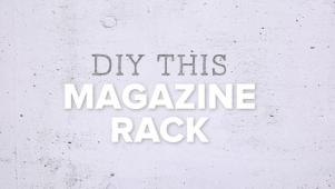 DIY Magazine Rack