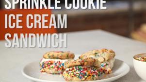 Sprinkle Cookie Ice Cream Sandwich