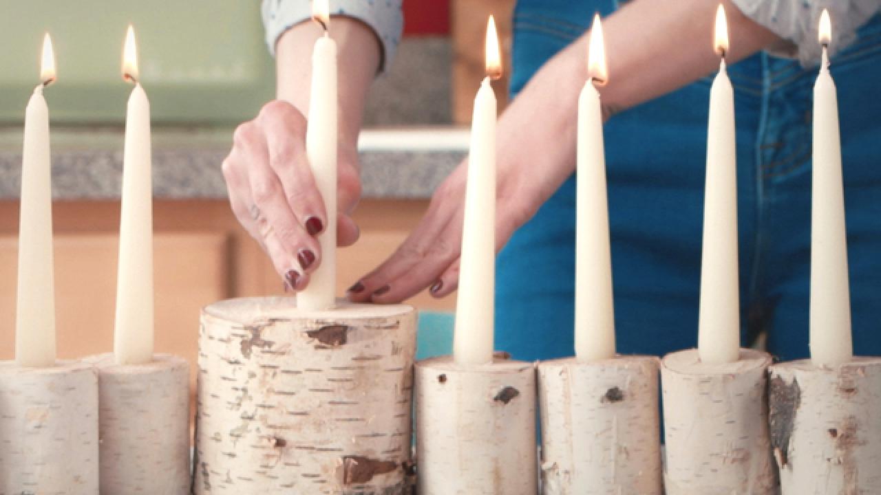 Birch Menorah