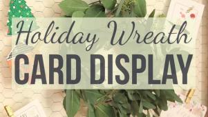DIY Holiday Card Display