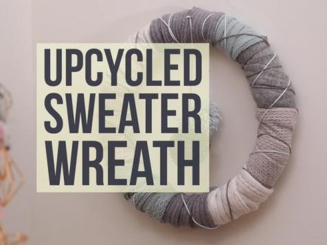 Upcycled Sweater Wreath