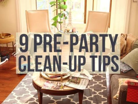 9 Pre-Party Clean-Up Tips